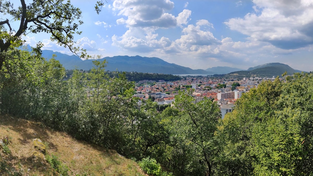 Panoramic view of aix-les-bains